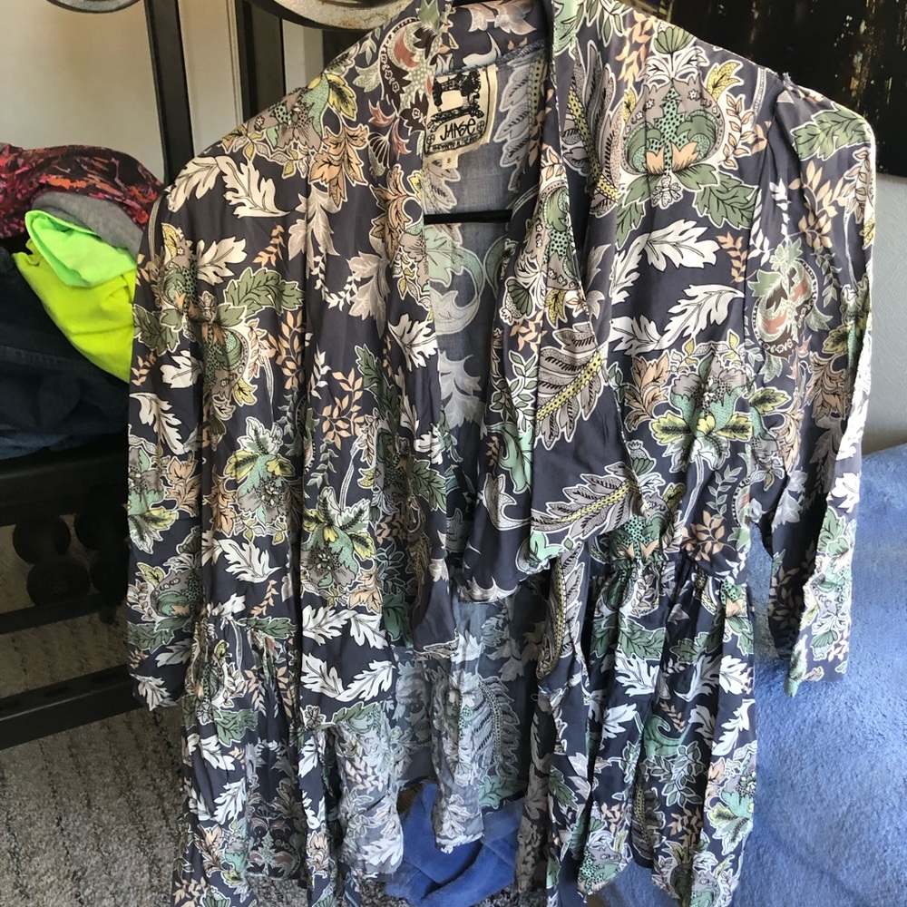 Floral Jaase 3/4 sleeve cardigan